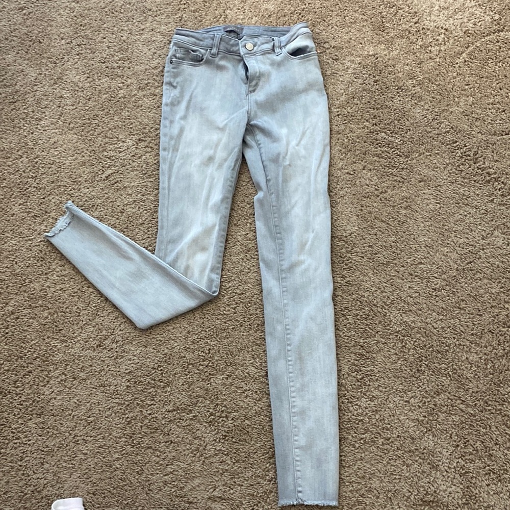 Gray skinny jeans
